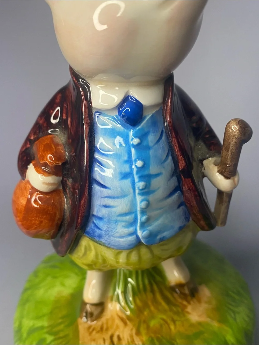 Vintage Schmid Beatrix Potter Pigling Bland King of the Road Music Box 1977
